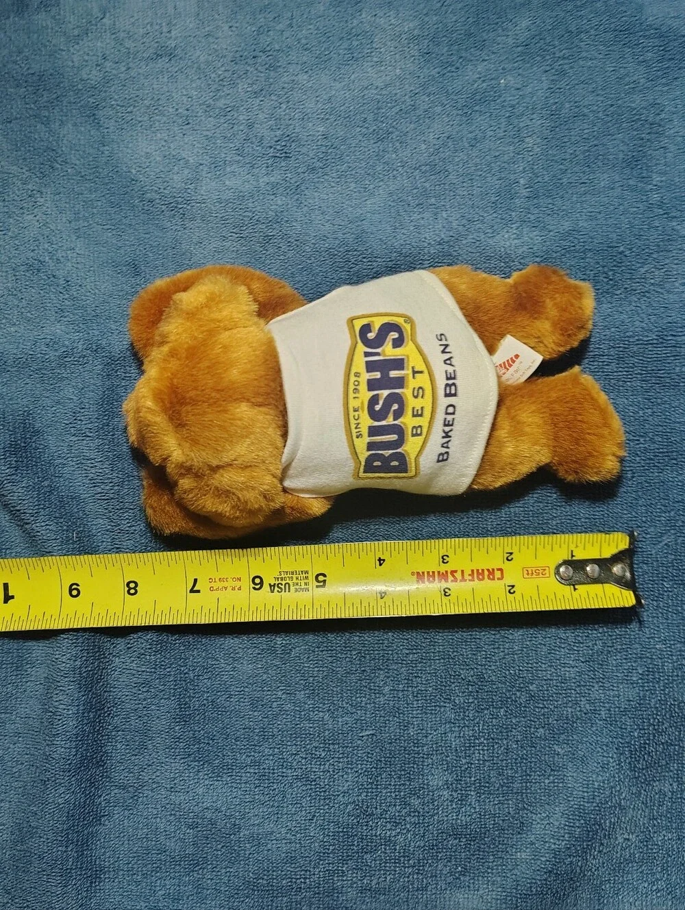 Animal Plush Tan/Brown Puppy with Light Gray Shirt